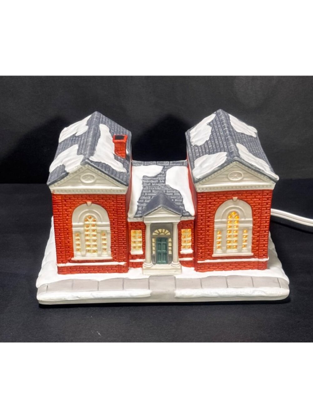 Hawthorne Village The Library Lighted Christmas Decor Vintage 93